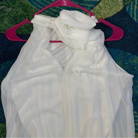 MSK HALTER WHITE JUMPSUIT MEDIUM - Picture 9 of 9